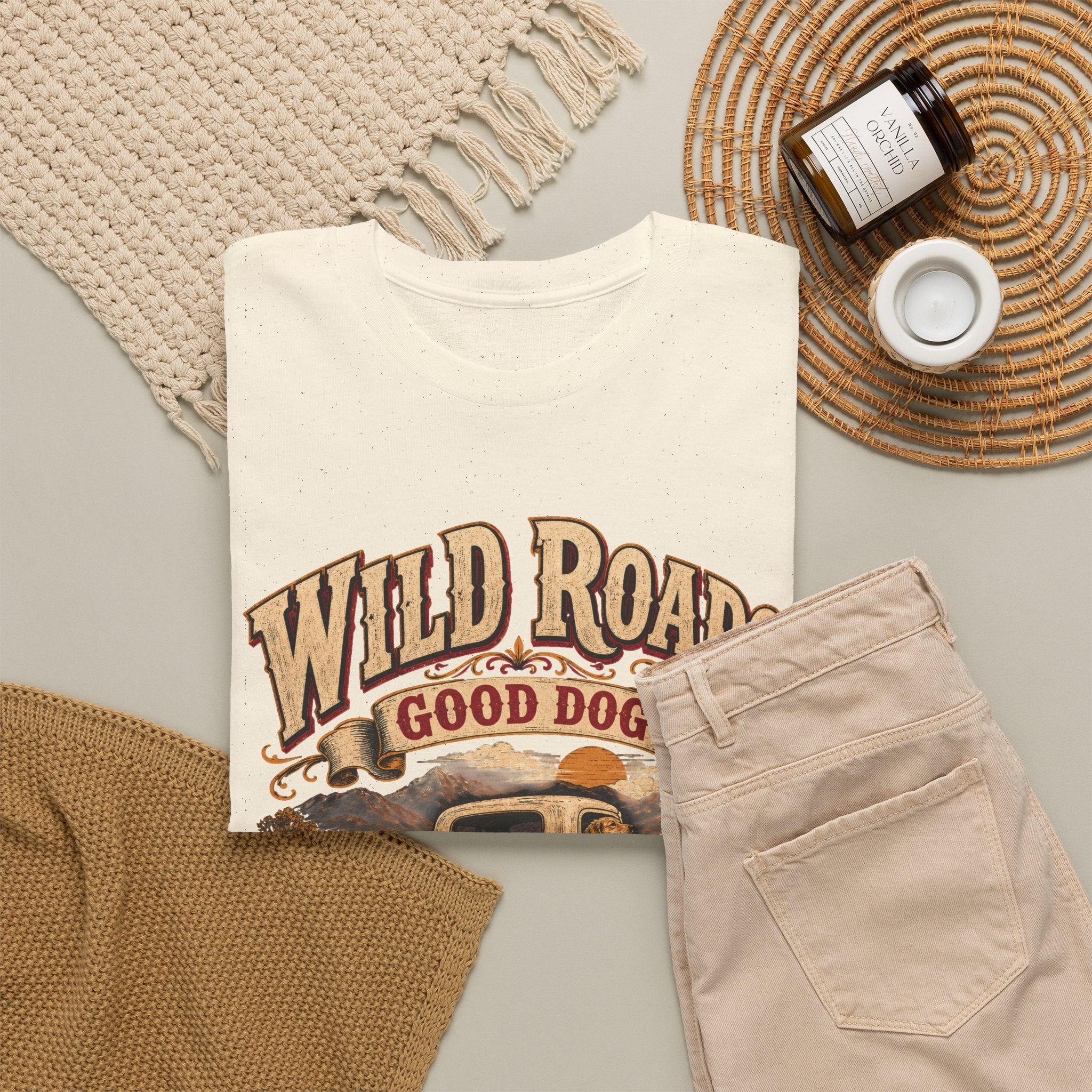 T-Shirt — Wild Roads "Good Dog" Vintage Truck Graphic