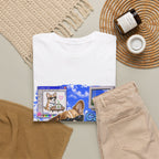Café Mode Tee — Retro Vaporwave Corgi Coffee T-Shirt