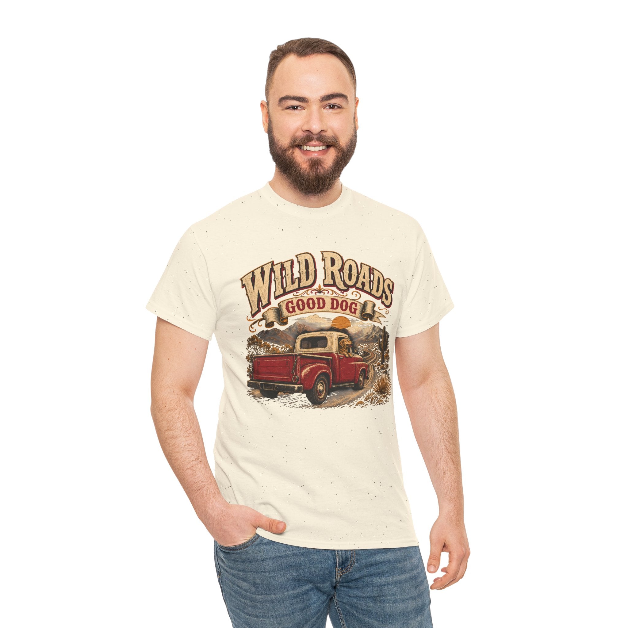 T-Shirt — Wild Roads "Good Dog" Vintage Truck Graphic