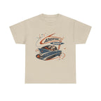 Adventure Buddy Dog Rocket Tee — Vintage Space Explorer T‑Shirt
