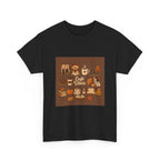 Cafe Vibes Tee — Cozy Coffee and Dogs Graphic T‑Shirt