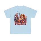 Dog & Brunch Better Together' T‑Shirt — Cute Cavalier King Charles Tea Time Tee