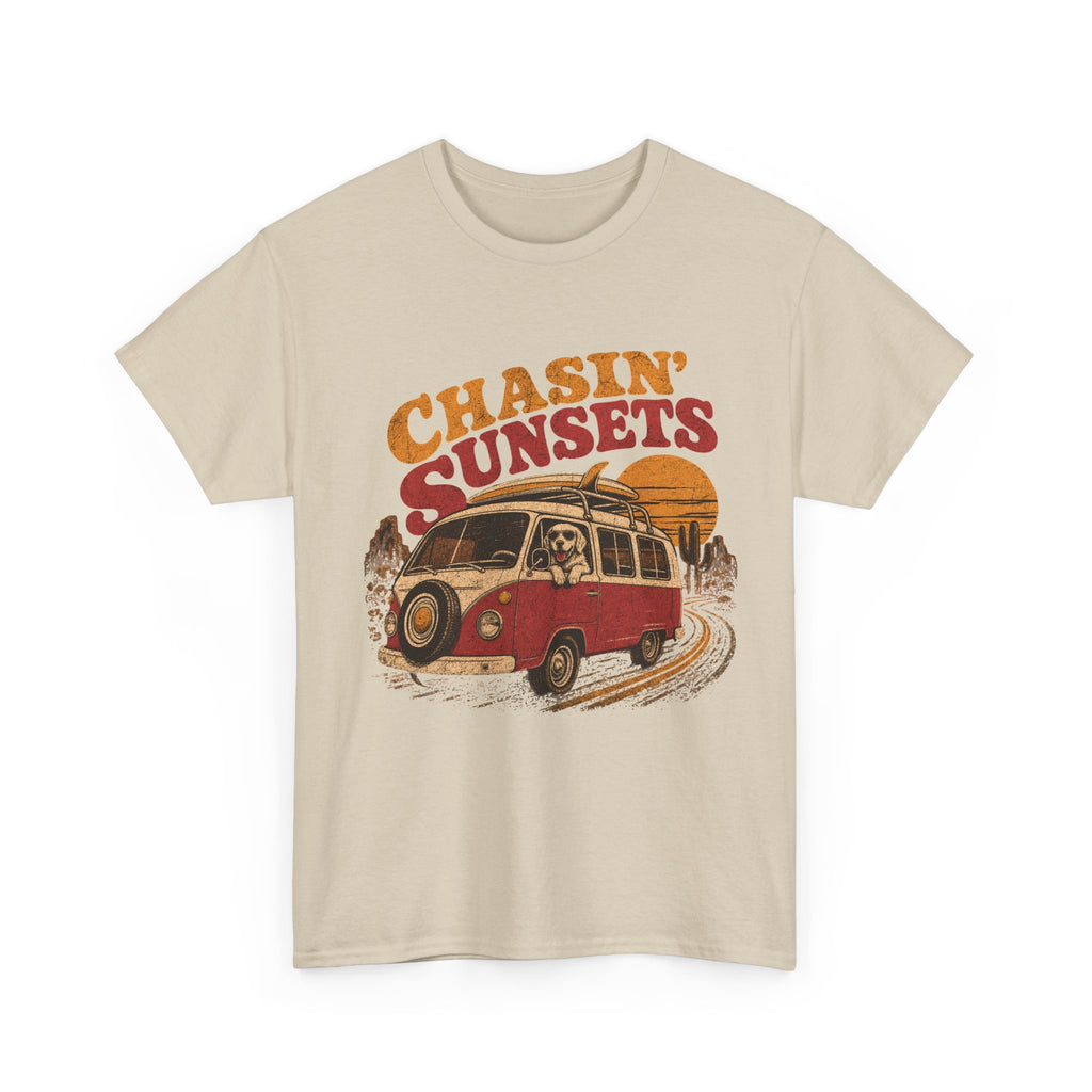 Chasin' Sunsets Camper Van Tee | Vintage Road Trip Retro Surf Vibes