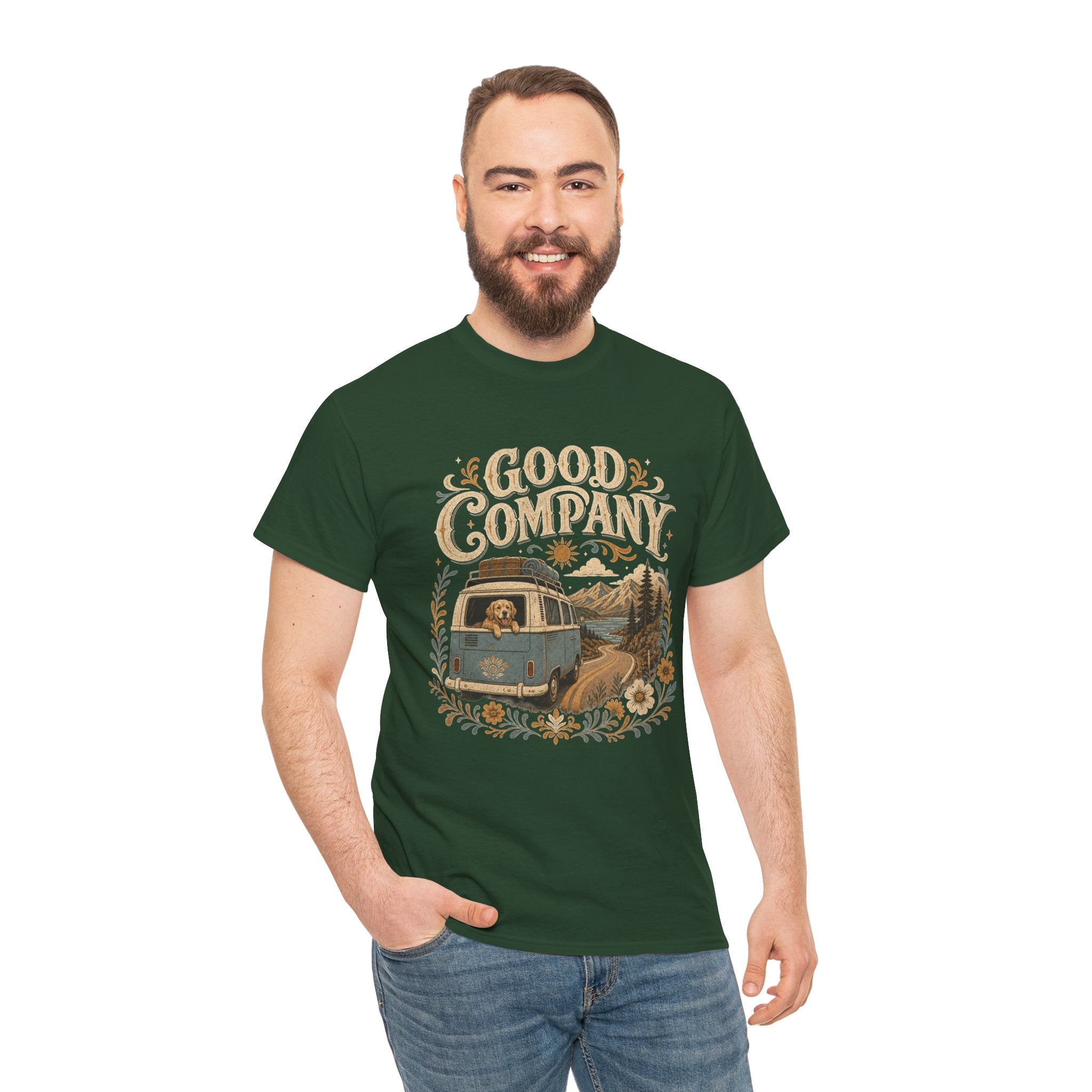 Good Company VW Camper Van Tee | Vintage Camper, Road Trip Graphic