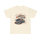 Adventure Buddy Dog Rocket Tee — Vintage Space Explorer T‑Shirt