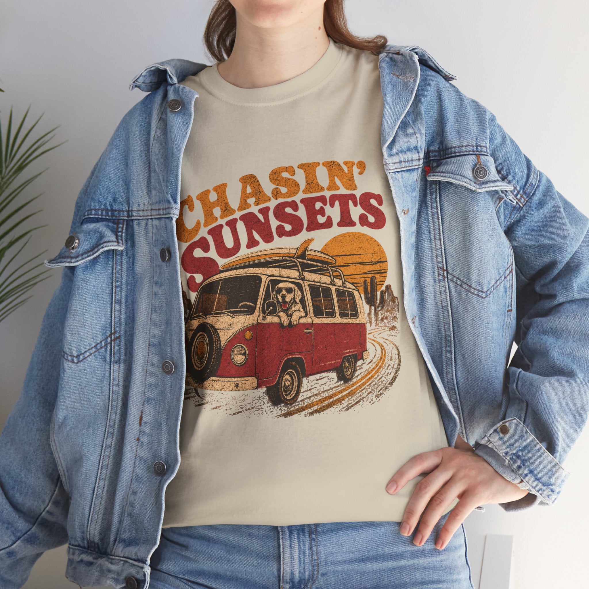 Chasin' Sunsets Camper Van Tee | Vintage Road Trip Retro Surf Vibes