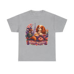 Dog & Brunch Better Together' T‑Shirt — Cute Cavalier King Charles Tea Time Tee
