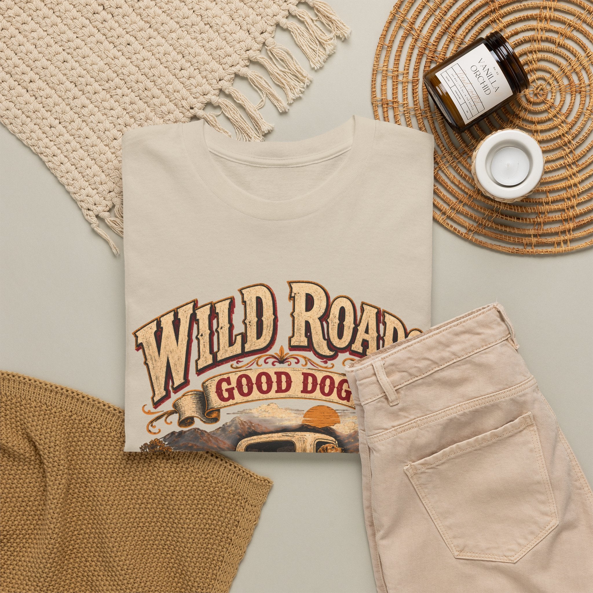 T-Shirt — Wild Roads "Good Dog" Vintage Truck Graphic