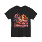 Dog & Brunch Better Together' T‑Shirt — Cute Cavalier King Charles Tea Time Tee