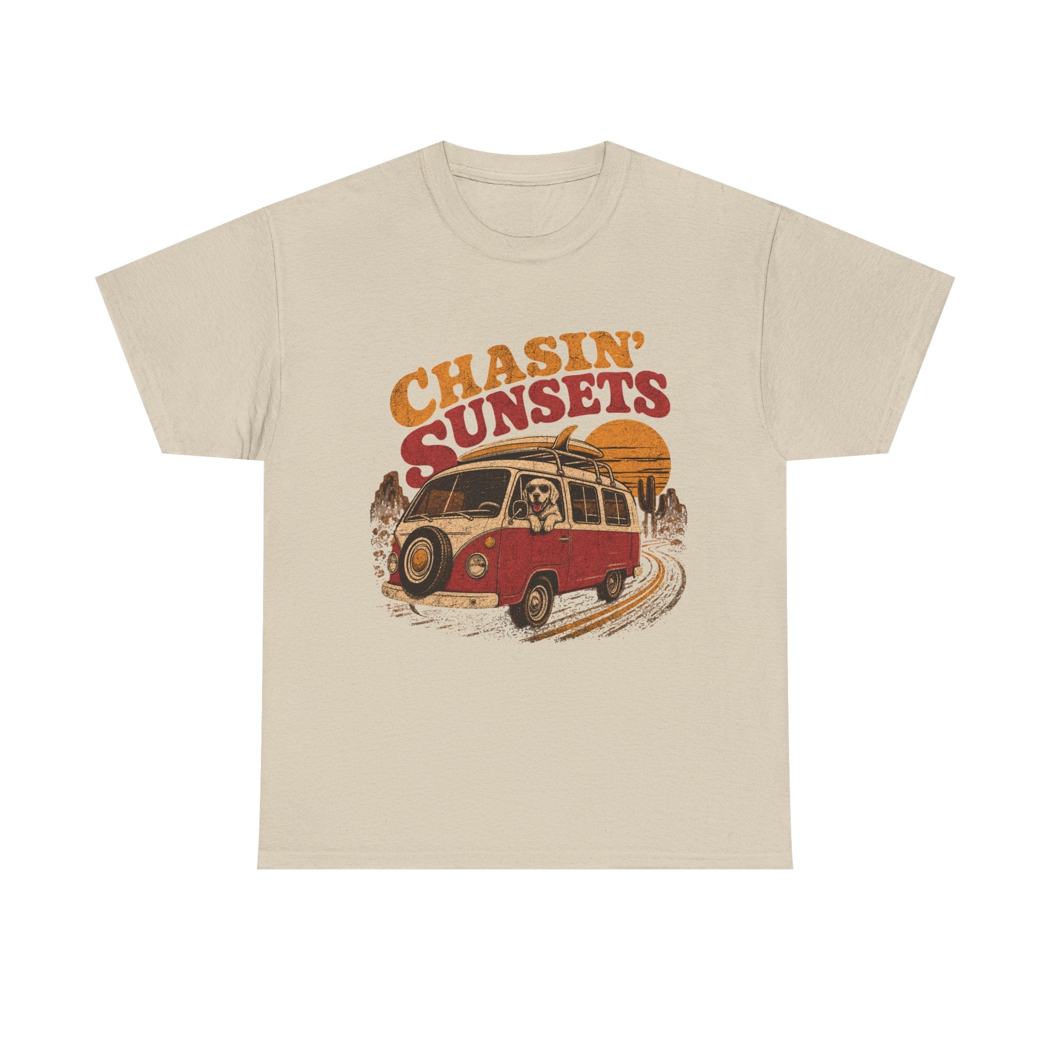 Chasin' Sunsets Camper Van Tee | Vintage Road Trip Retro Surf Vibes