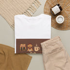 Cafe Vibes Tee — Cozy Coffee and Dogs Graphic T‑Shirt