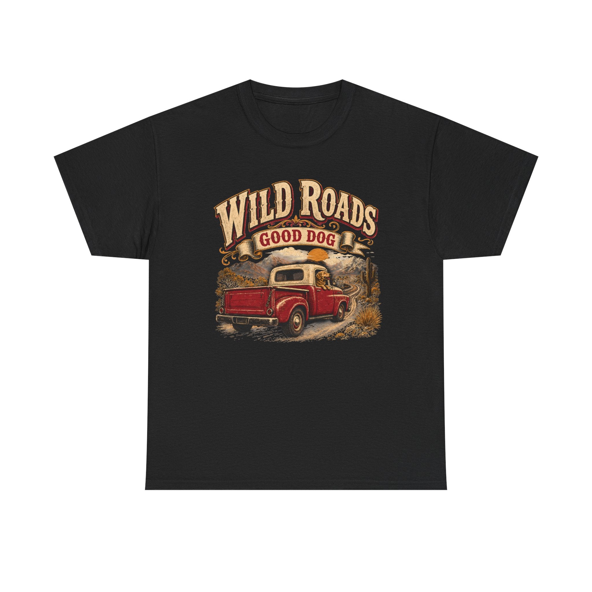 T-Shirt — Wild Roads "Good Dog" Vintage Truck Graphic