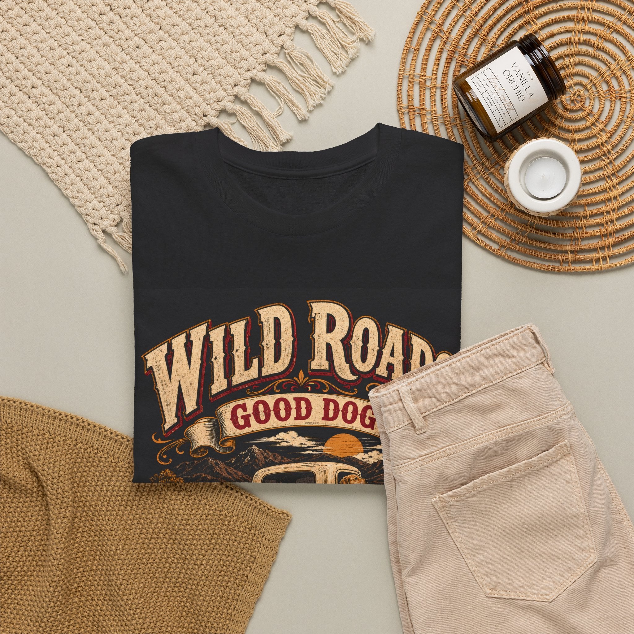 T-Shirt — Wild Roads "Good Dog" Vintage Truck Graphic