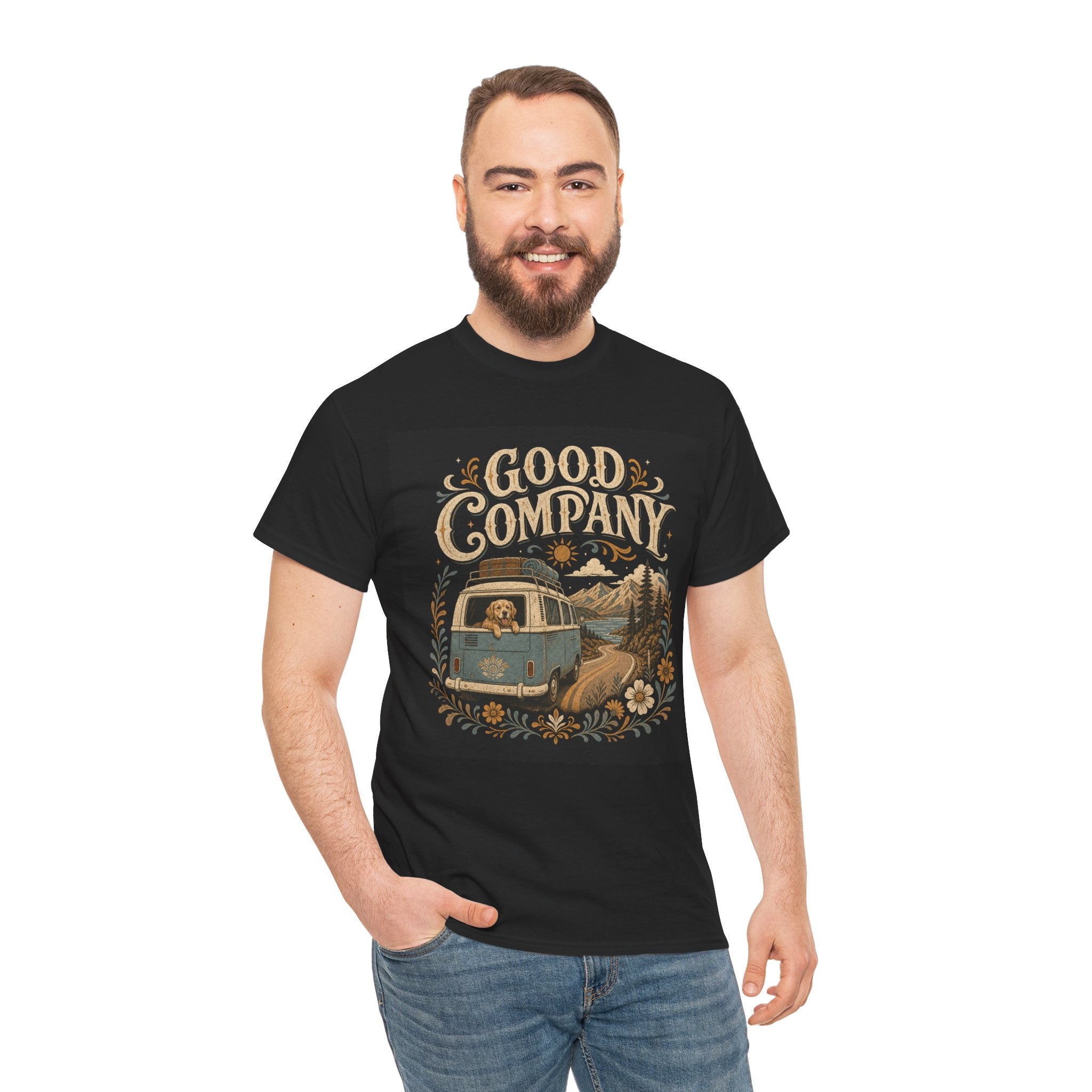 Good Company VW Camper Van Tee | Vintage Camper, Road Trip Graphic
