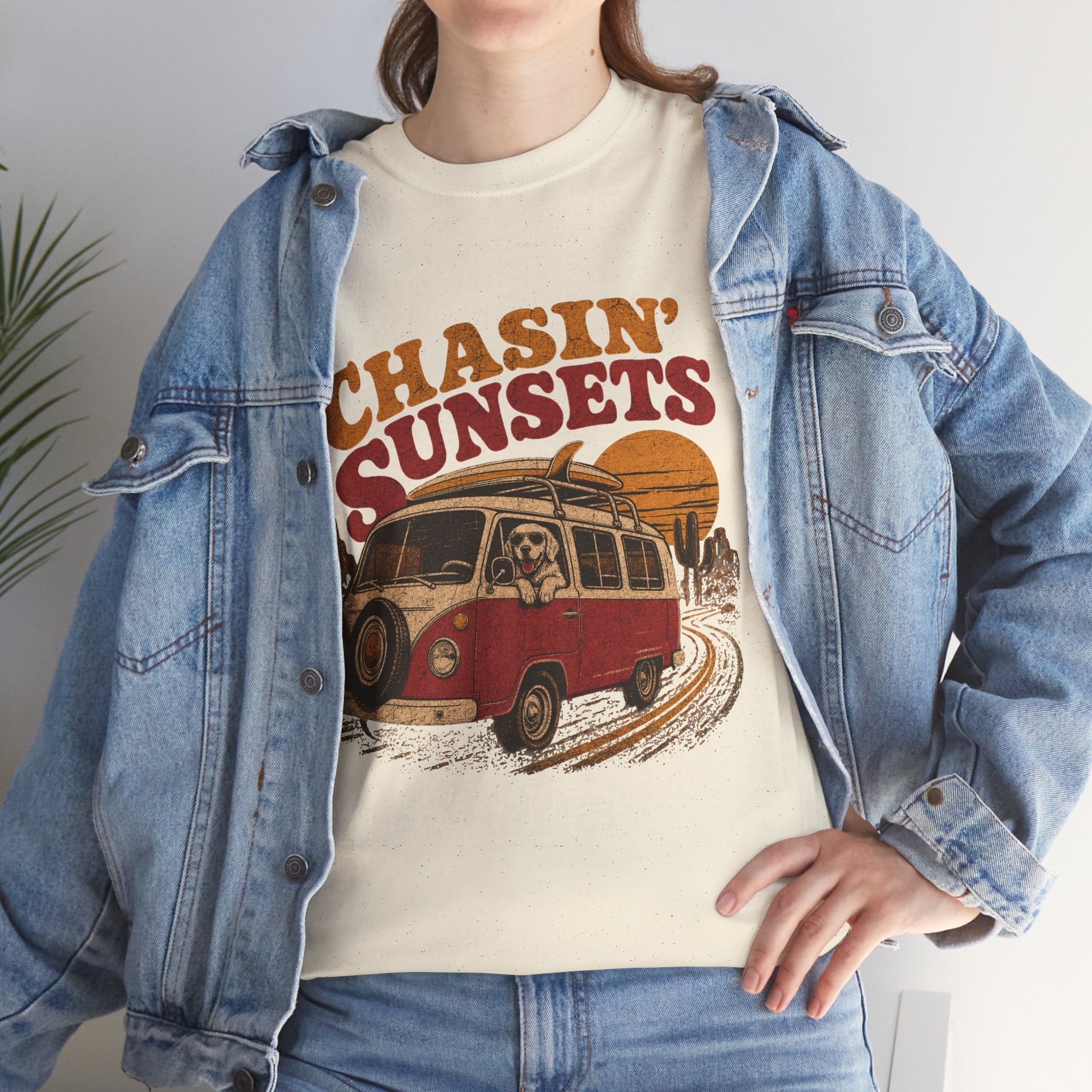 Chasin' Sunsets Camper Van Tee | Vintage Road Trip Retro Surf Vibes