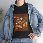 Cafe Vibes Tee — Cozy Coffee and Dogs Graphic T‑Shirt