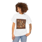 Cafe Vibes Tee — Cozy Coffee and Dogs Graphic T‑Shirt