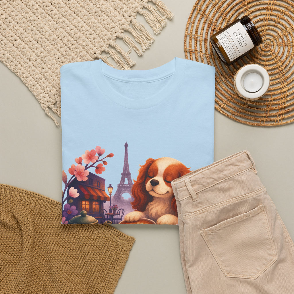 Dog & Brunch Better Together' T‑Shirt — Cute Cavalier King Charles Tea Time Tee