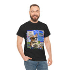 Café Mode Tee — Retro Vaporwave Corgi Coffee T-Shirt