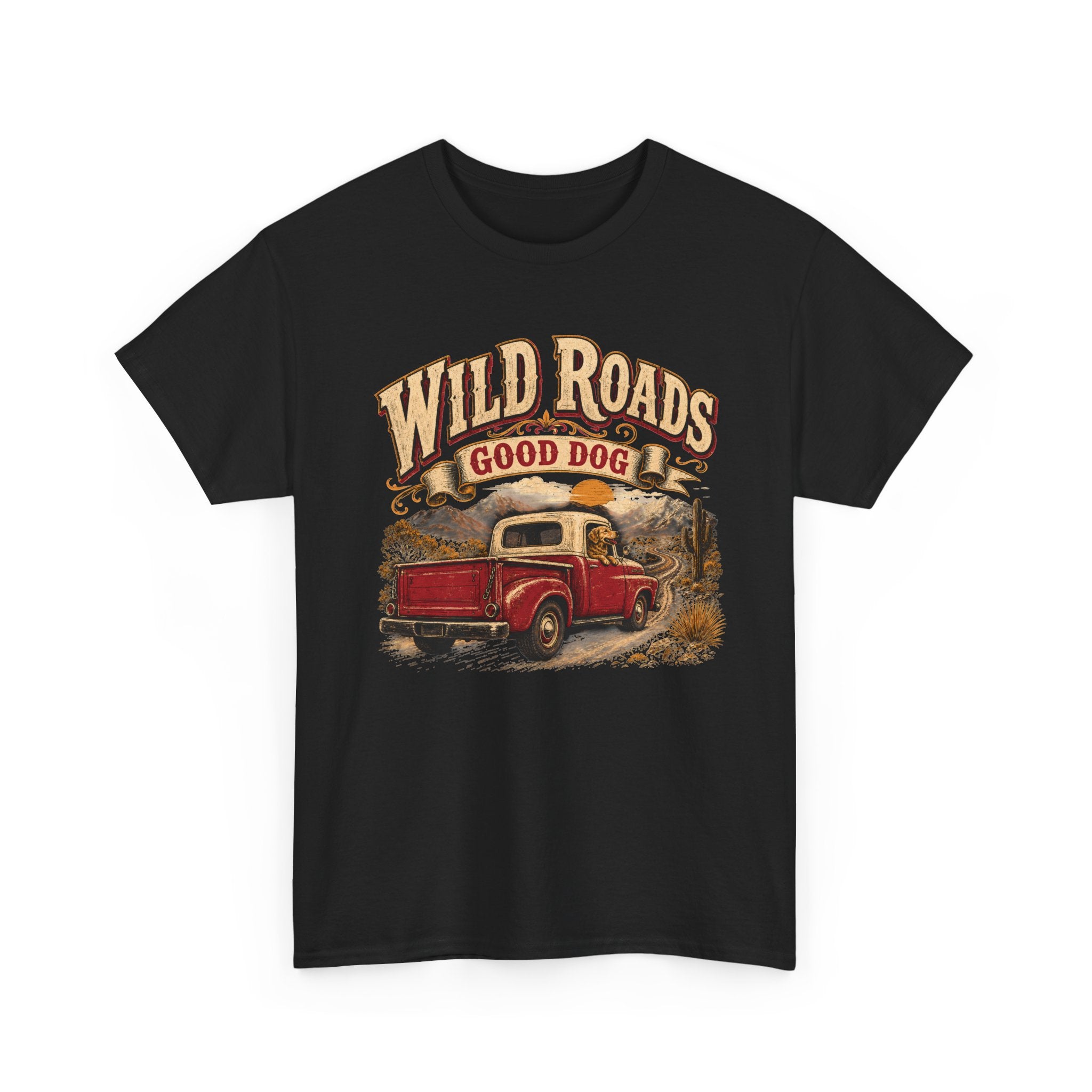 T-Shirt — Wild Roads "Good Dog" Vintage Truck Graphic