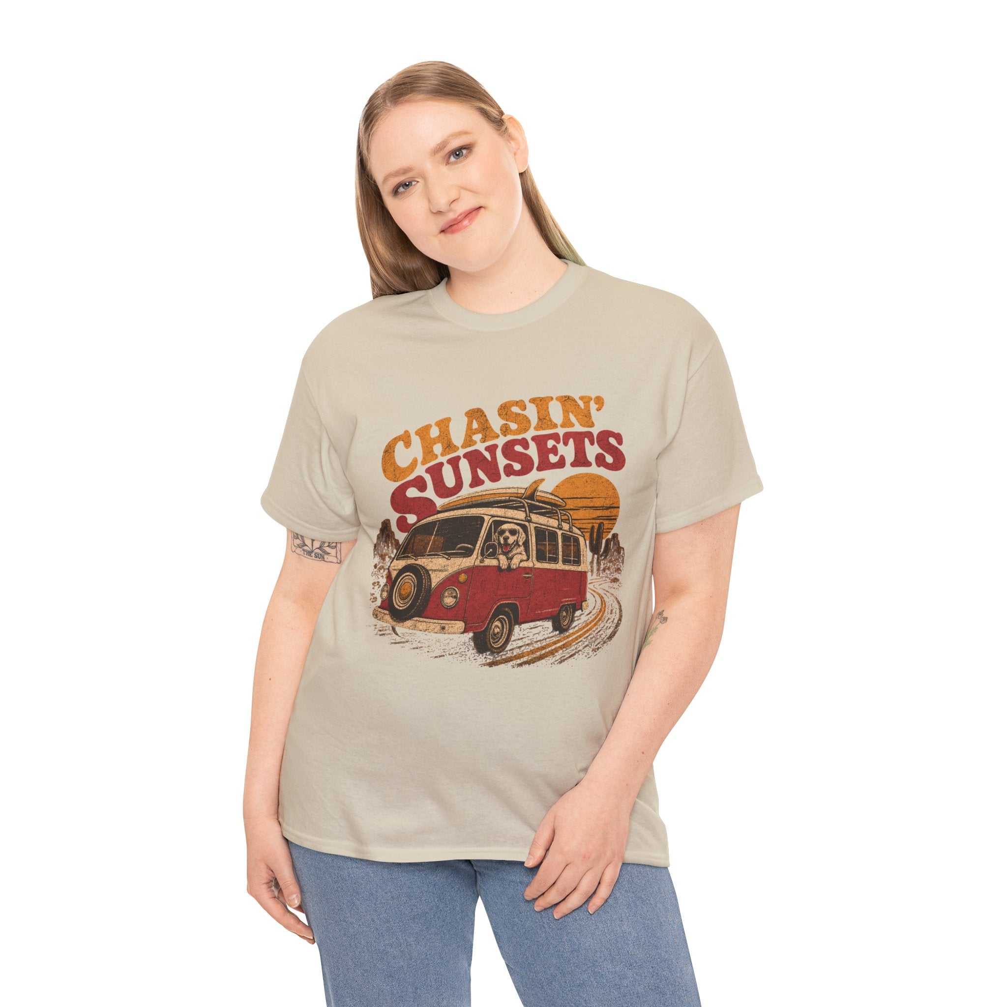Chasin' Sunsets Camper Van Tee | Vintage Road Trip Retro Surf Vibes