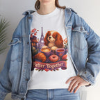 Dog & Brunch Better Together' T‑Shirt — Cute Cavalier King Charles Tea Time Tee