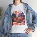 Trips with Dogs - Better Together Camping Van Sunset Graphic Tee